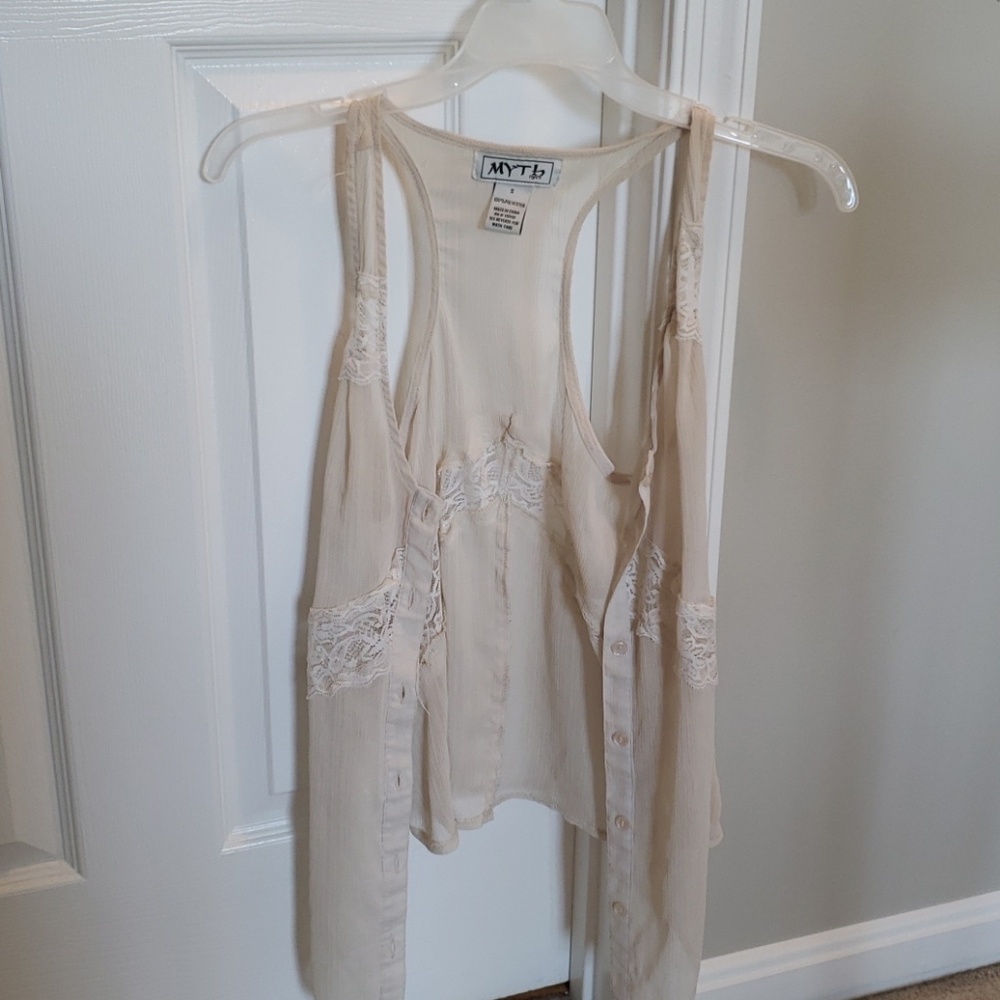 Cream colored blouse